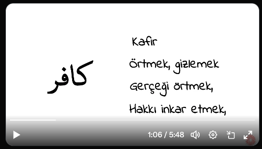 Kuran'da Kafir Kelimesinin Gerçek Anlamı